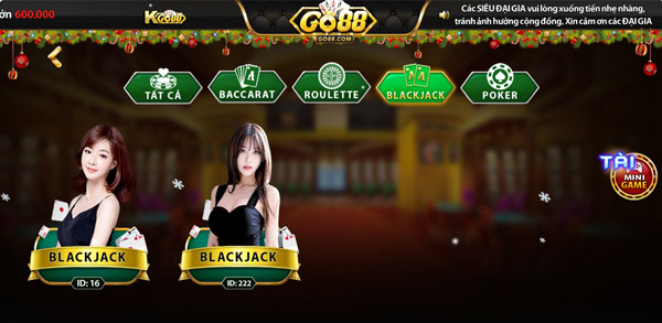 Go88 live: Blackjack livestream